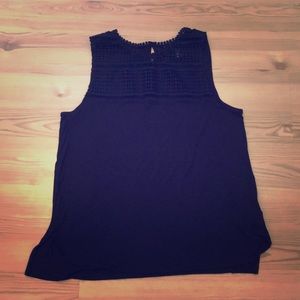 H&M black cotton blouse